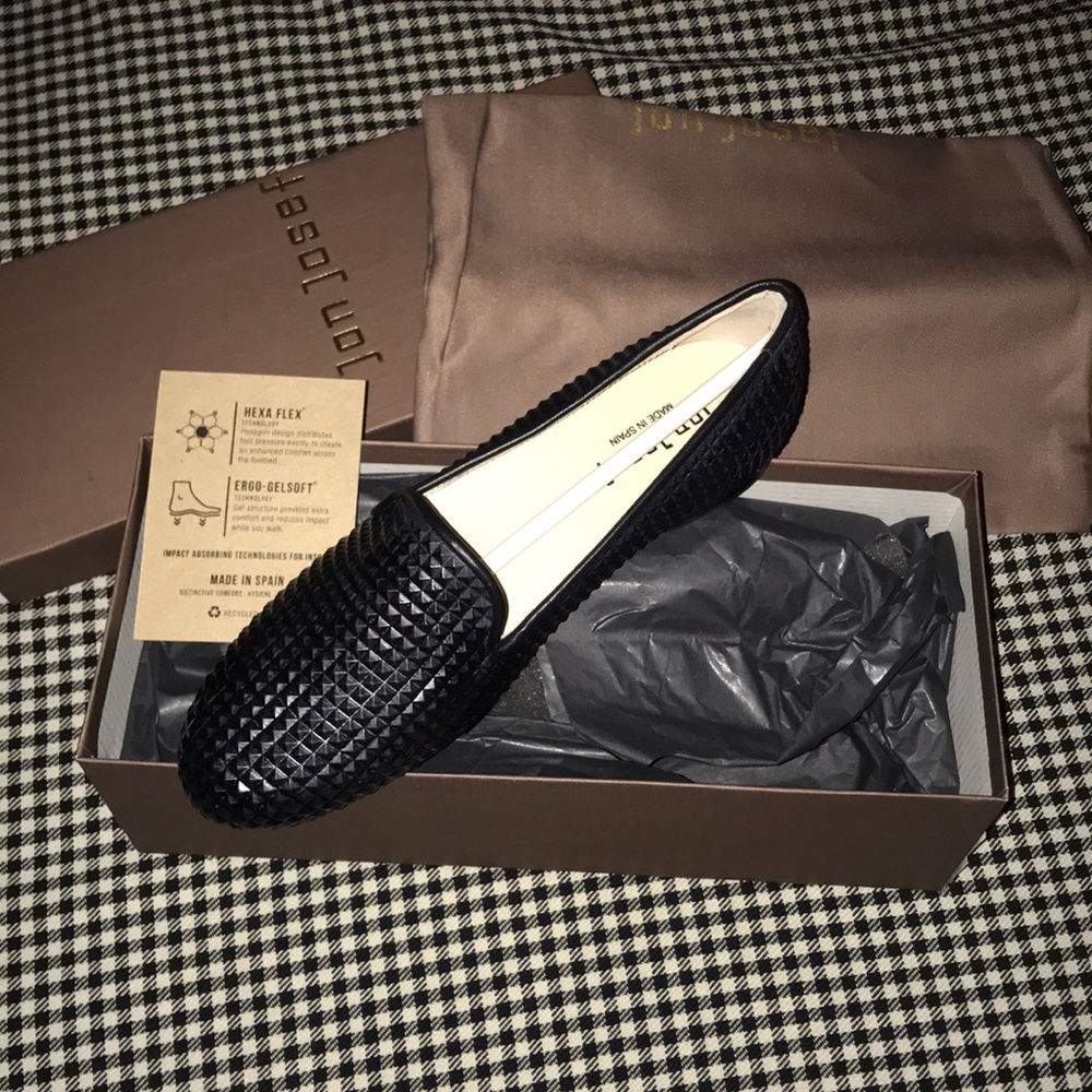 Black smoking loafers